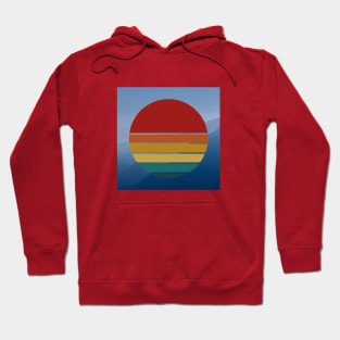 Rainbow Sunset in Mountains Hoodie